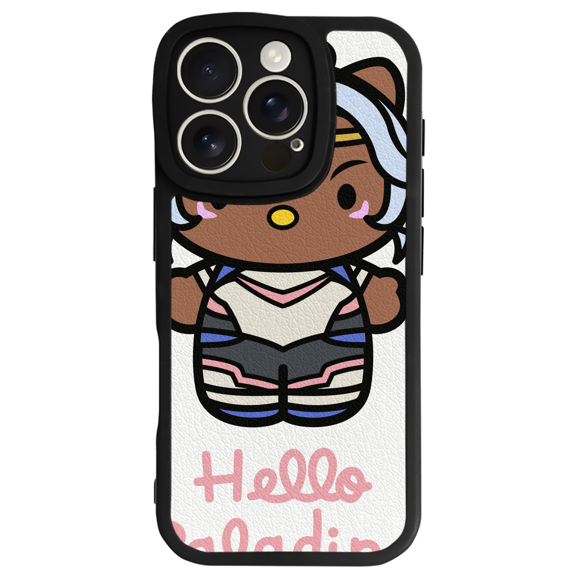 （画像用） Hello Kitty ハローキティ 【iPhone 16シリーズ対応】シリコンスマホケース（レザー調） 材質：シリコン